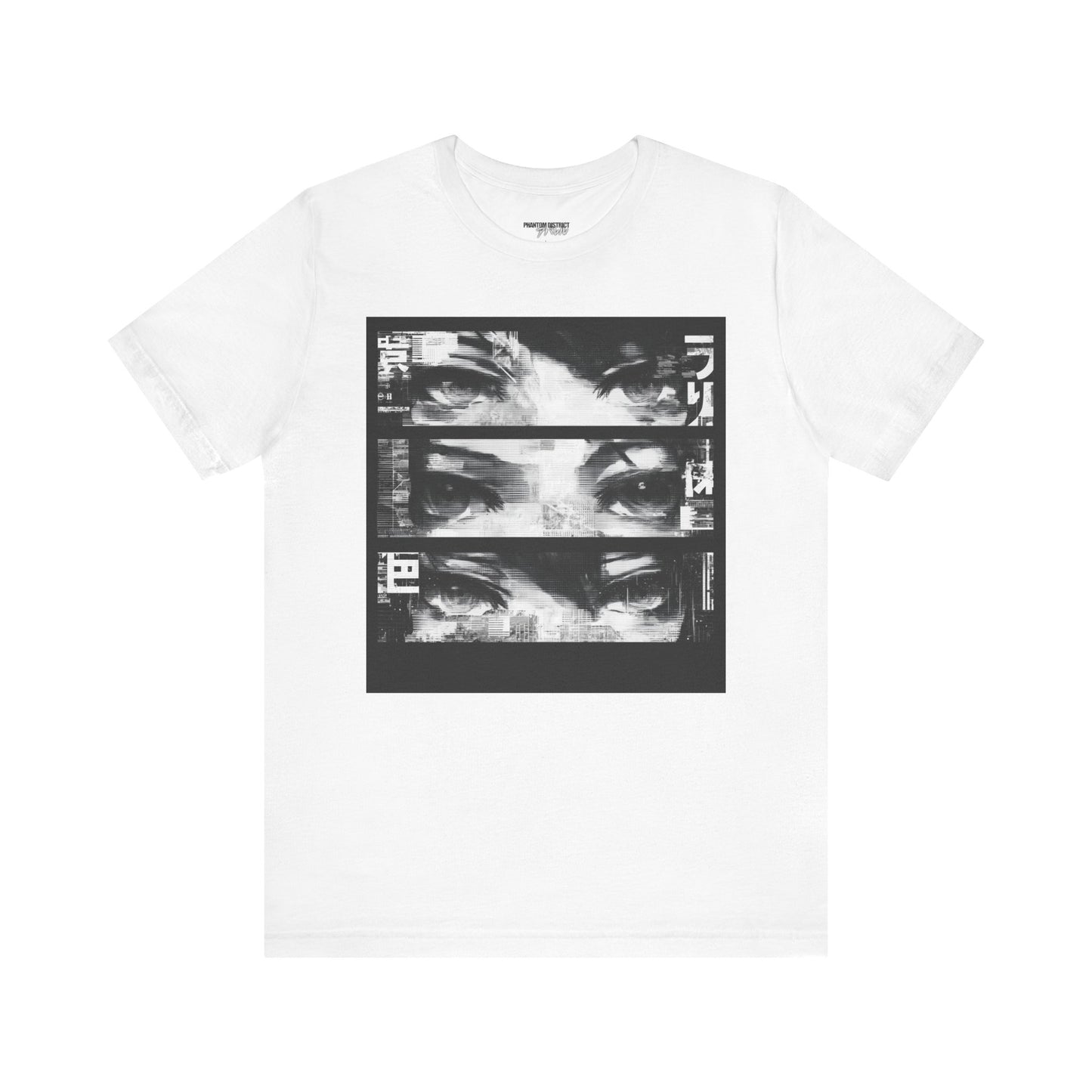 Shadowsight // Triple-Panel Eyes Tee — Anime Noir Streetwear Shirt