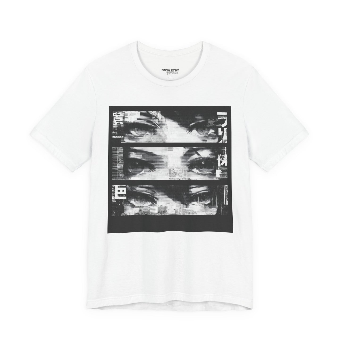 Shadowsight // Triple-Panel Eyes Tee — Anime Noir Streetwear Shirt
