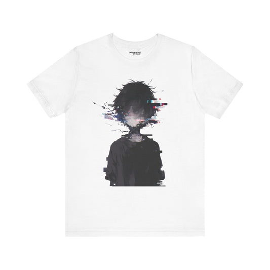 GLITCHED BOY // WHITE TEE