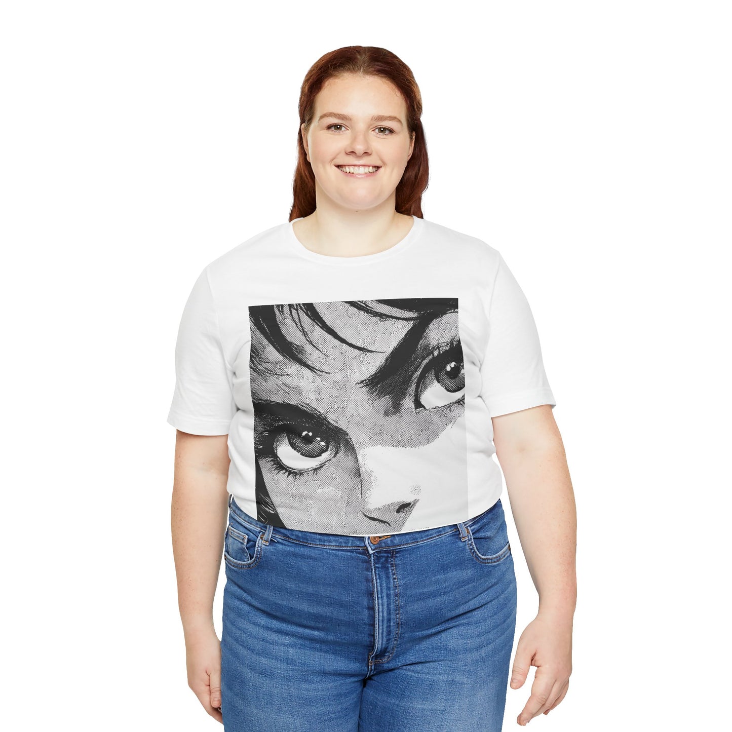 Stareframe // Vintage Manga Eyes Tee — Anime Art Graphic T-Shirt