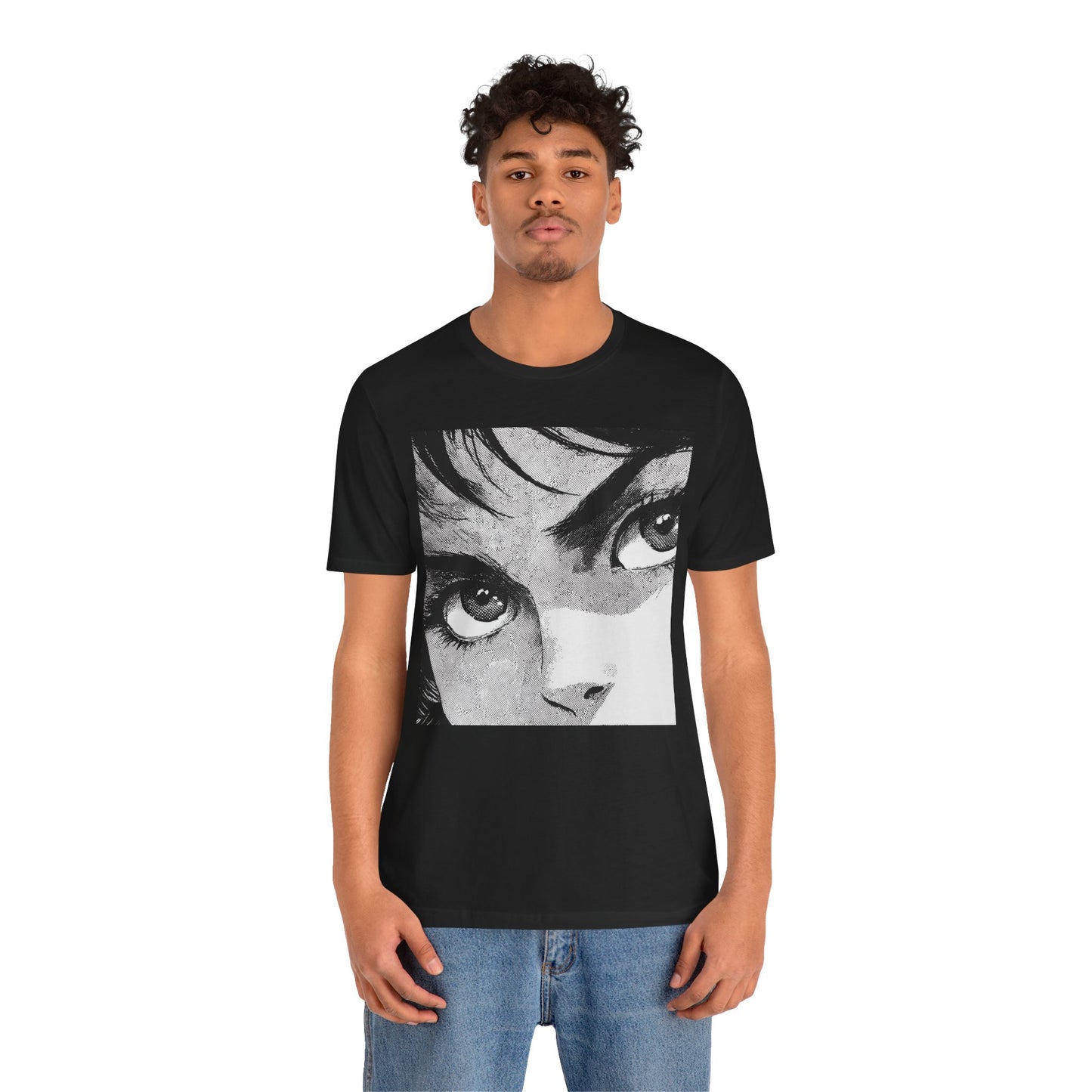 Stareframe // Vintage Manga Eyes Tee — Anime Art Graphic T-Shirt