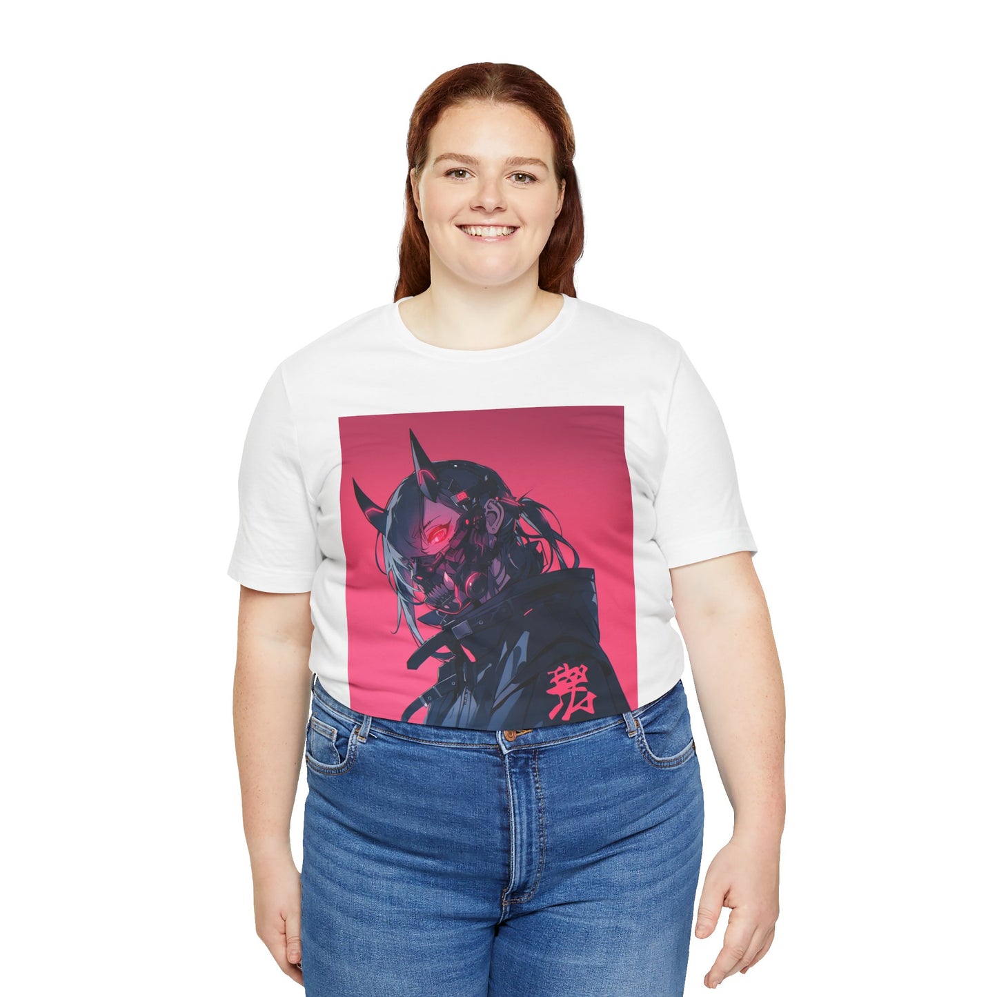 CYBER ONI // WHITE TEE