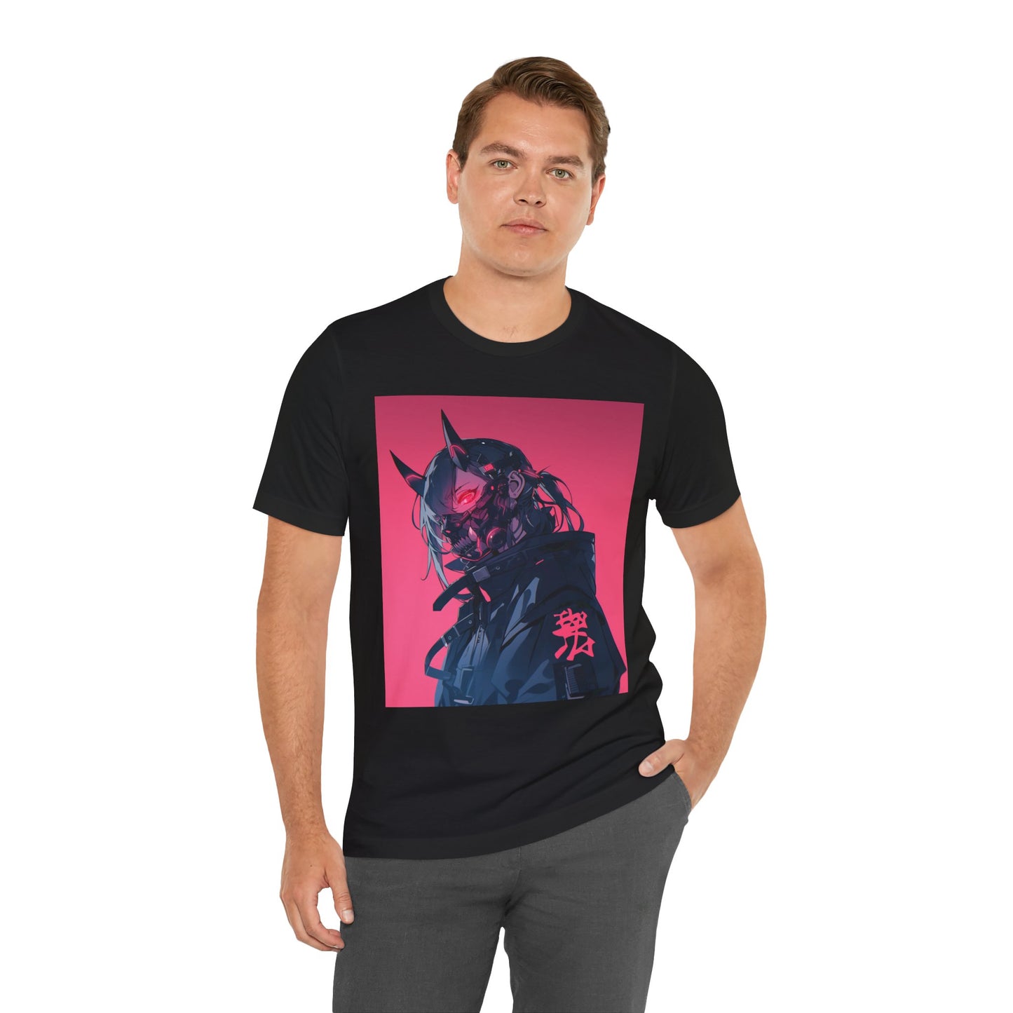 CYBER ONI // WHITE TEE